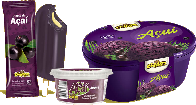 Linha de açaí Chaybom